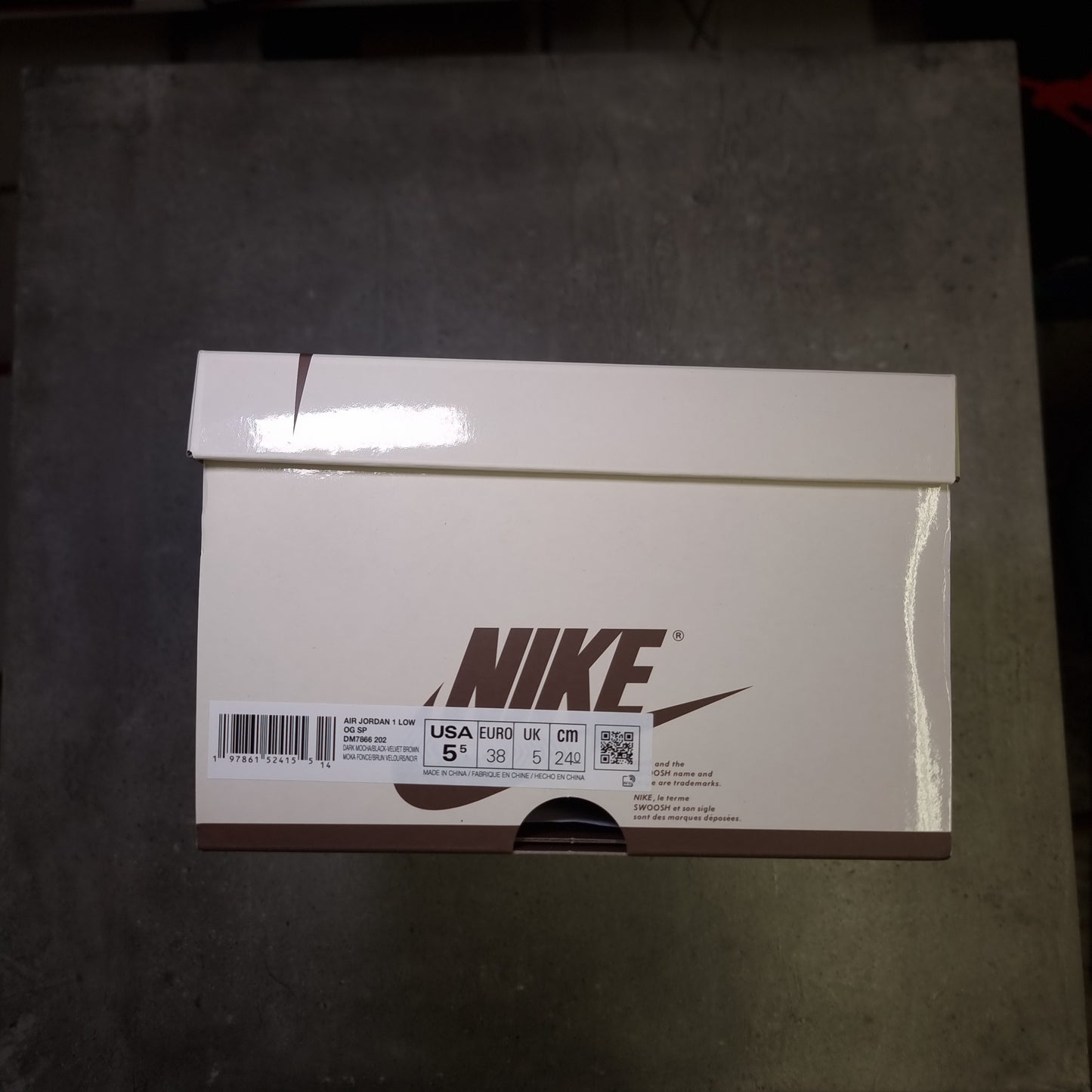 Jordan 1 Low Travis Scott Velvet Brown (38EU)