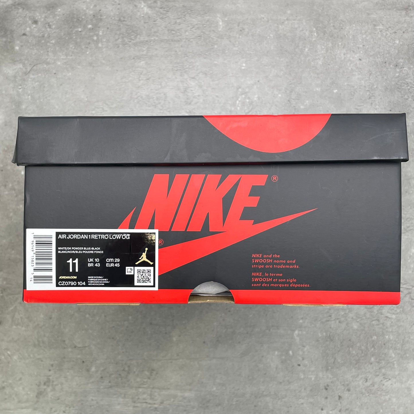 Jordan 1 Low University Blue (45EU)