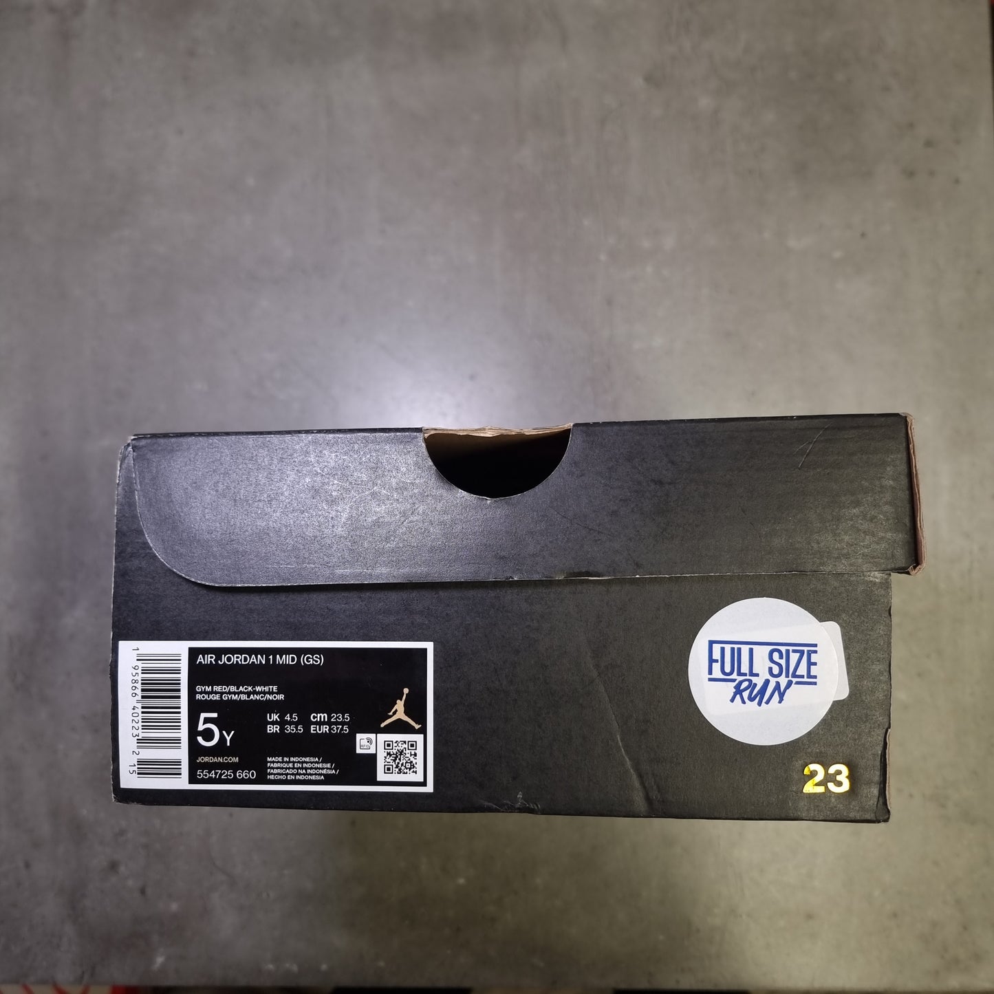 Jordan 1 Mid Red Black (37.5EU)