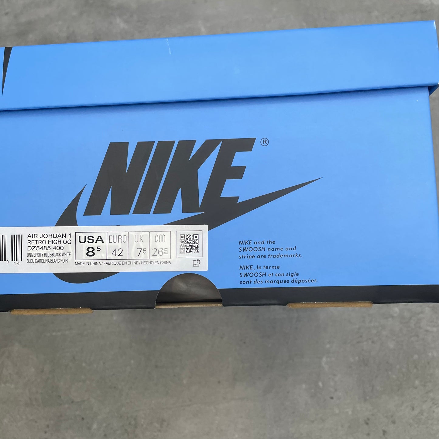 Jordan 1 High UNC (42EU)