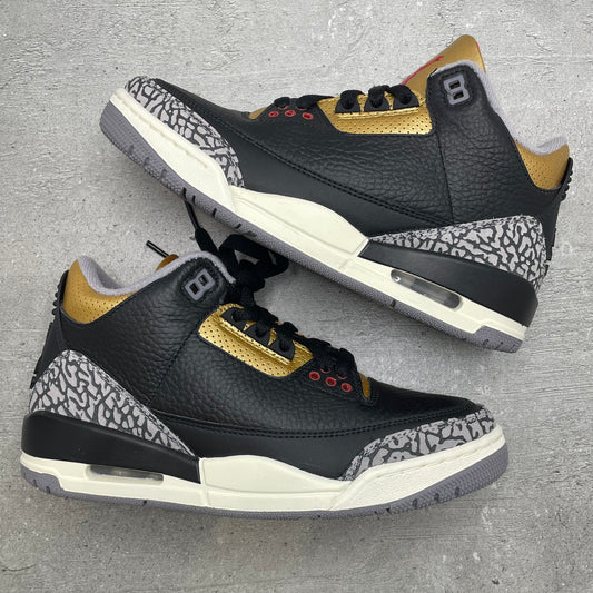 Jordan 3 Black Red Gold (37.5EU)