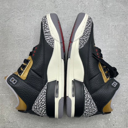 Jordan 3 Black Red Gold (37.5EU)