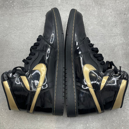 Jordan 1 High Black metallic gold (46EU)